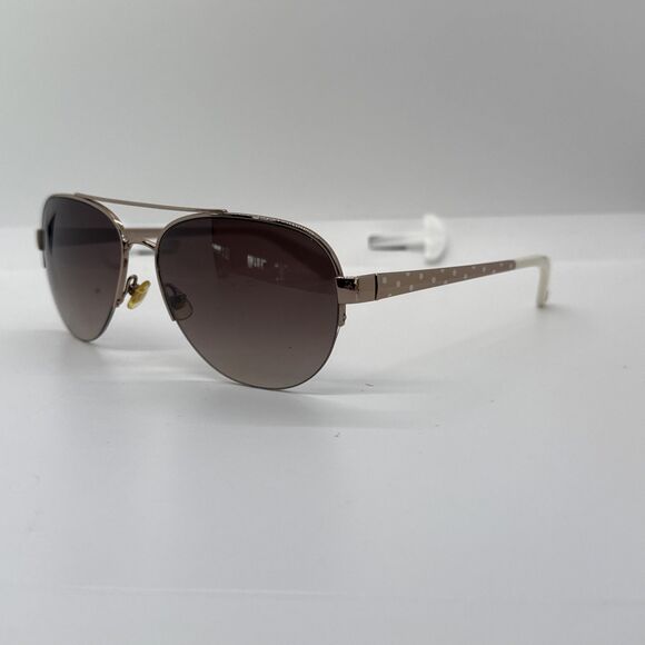 Kate Spade Marion/S 0AU2 B1 Rose Gold Aviator Sunglasses Brown Lens 57-15 135 - Picture 1 of 10